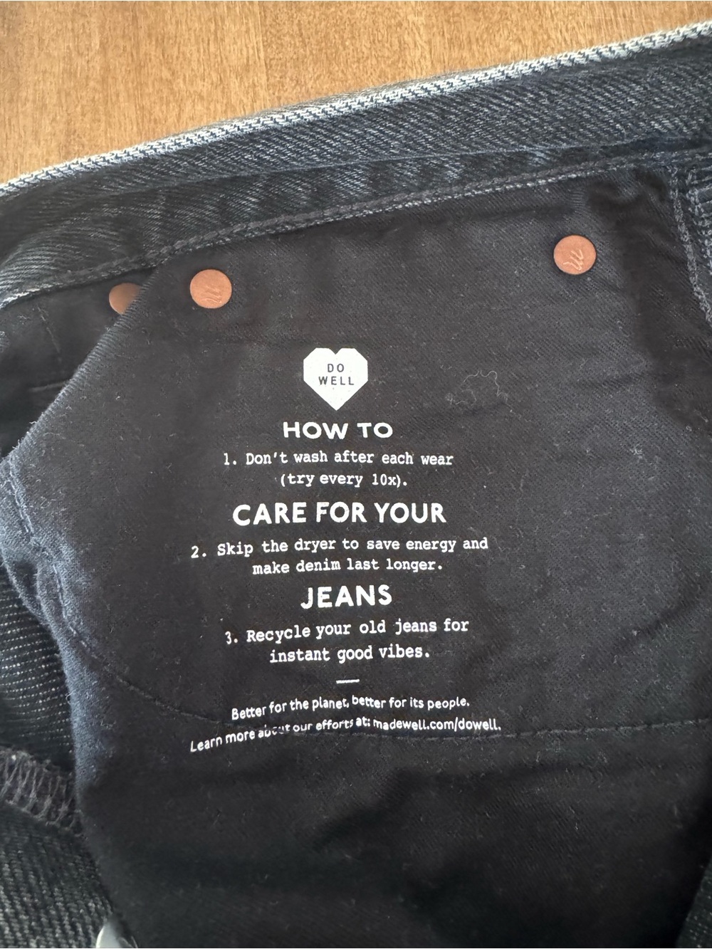 Madewell Washed Black Straight-Leg Jeans - Picture 6 of 6
